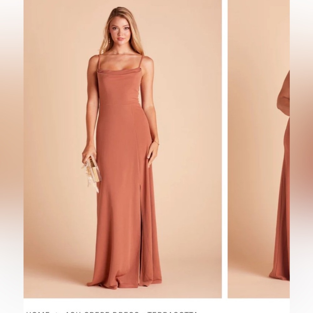 Birdy Grey Ash Dress in Crepe Terracotta